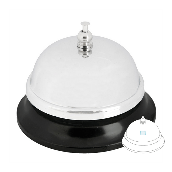 Reception Doorbell Chromed Steel